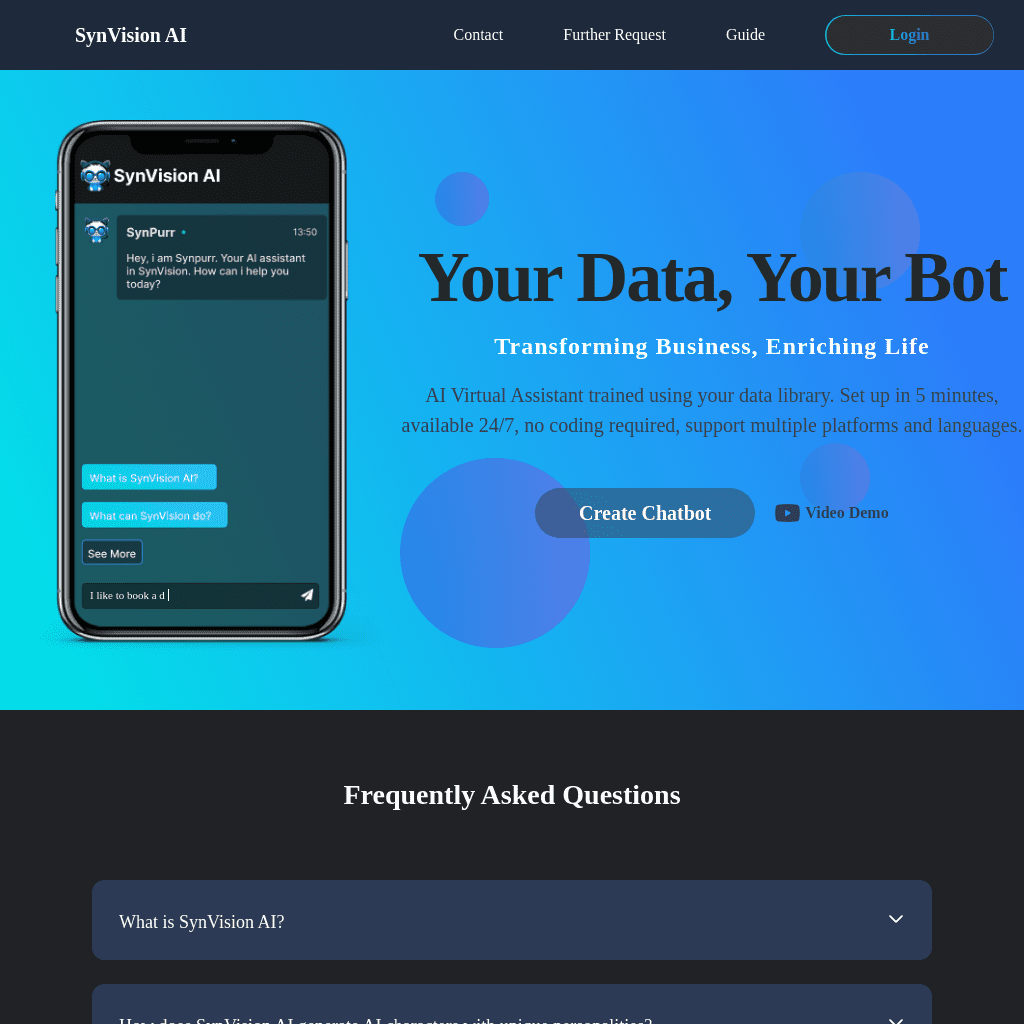 SynVisionAI Chatbot